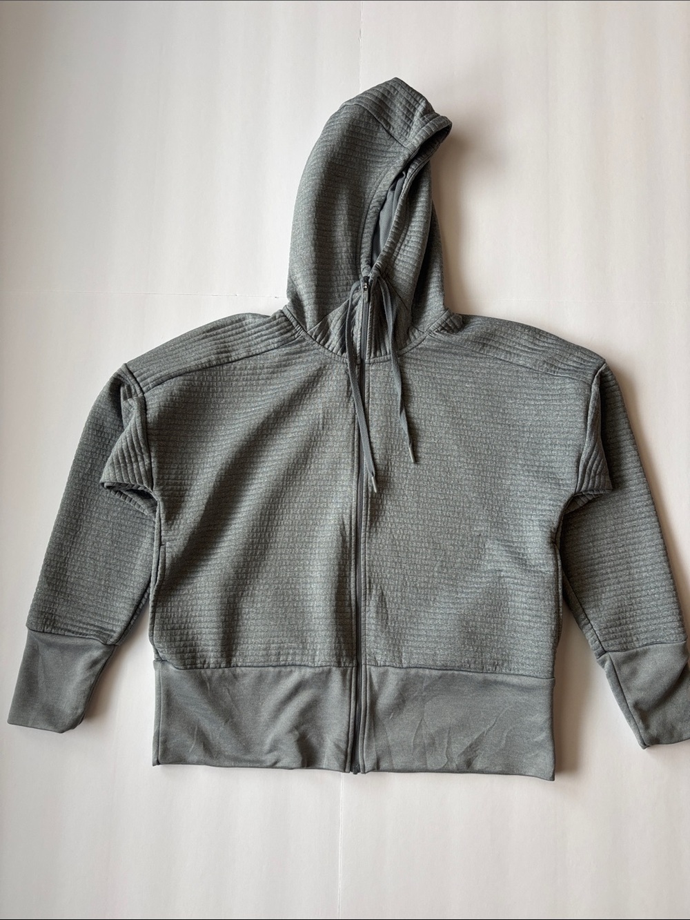 Nike Gray Hooded Zip Sweater